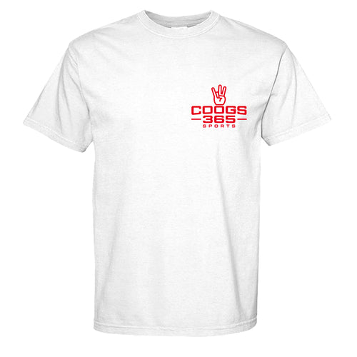 All Coogs Classic Tee in White, front view - Houston Cougars Coogs gear