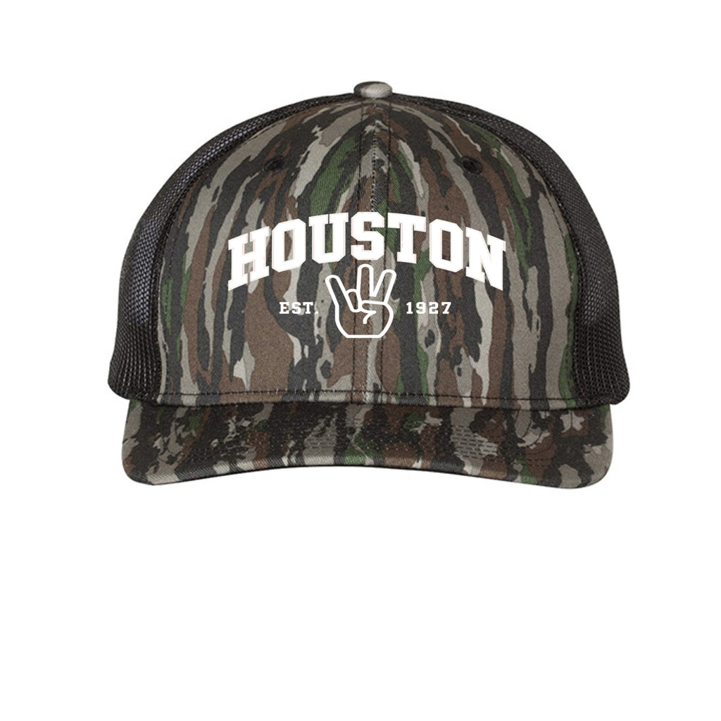 Camo Classic Houston in Realtree Original/ Black, front view - Houston Cougars Coogs gear