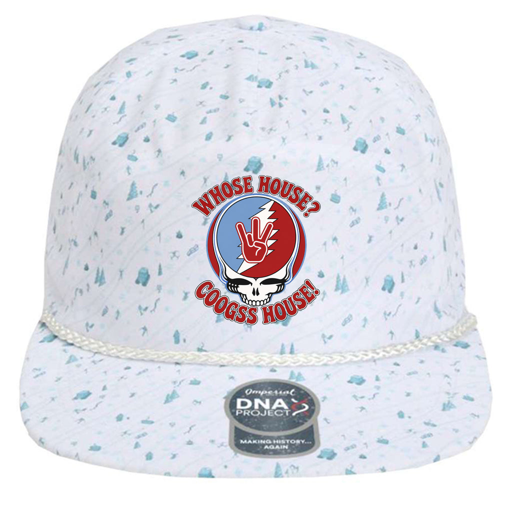 Grateful Coog Rope in Winter Blue, front view - Houston Cougars Coogs gear