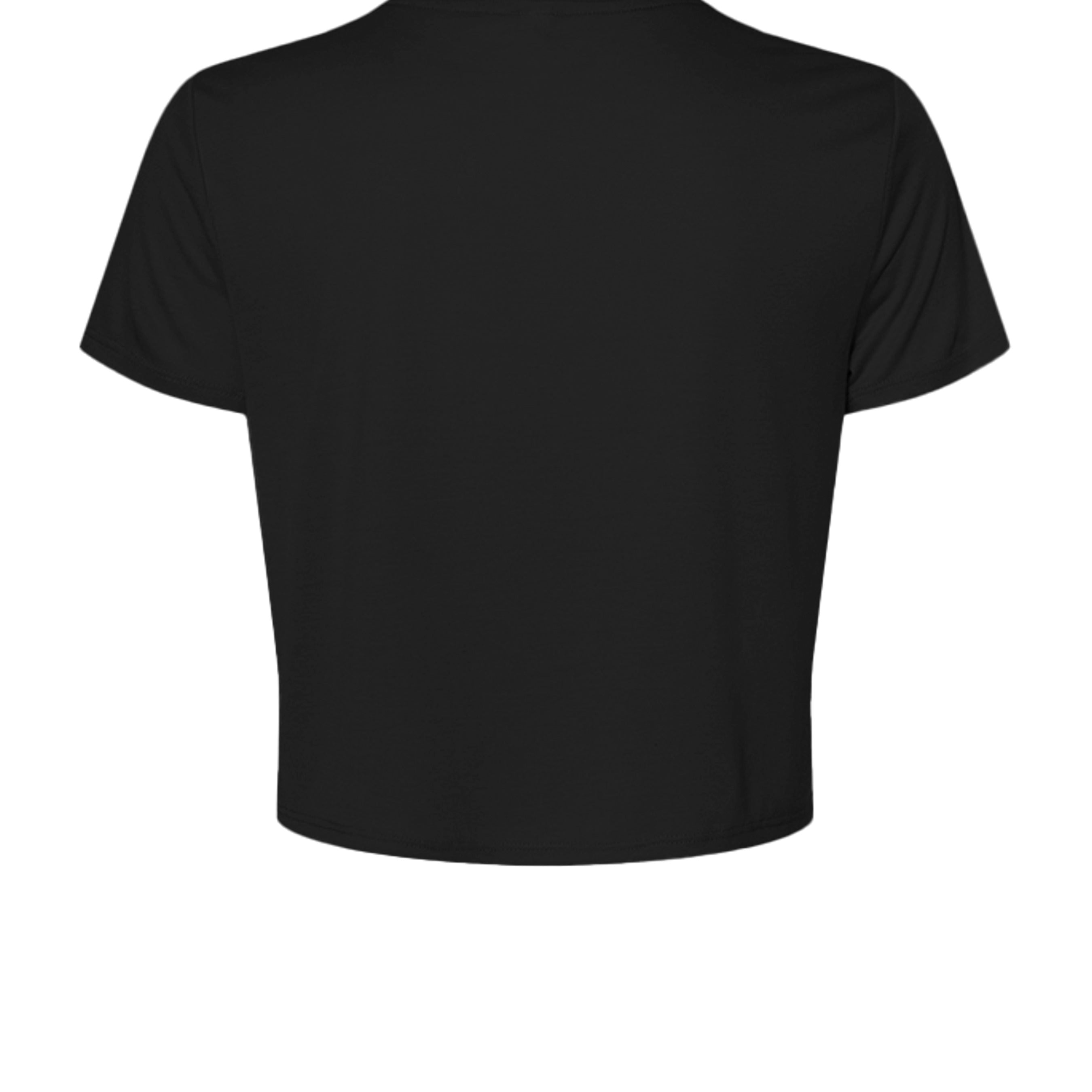 Collegiate Houston Crop in Black, back view - Houston Cougars Coogs gear
