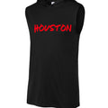 Houston Third Ward Hoodie in Black, front view - Houston Cougars Coogs gear